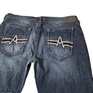 Affliction Gage Jeans Mens 40x34 Blue Excellent Bootcut Dark.WashY2K Denim